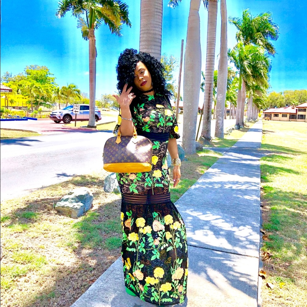 Beautiful long floral dress